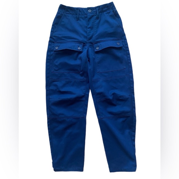 Maje Blue Trouser Pants with Pockets size Small 25” - Picture 1 of 5